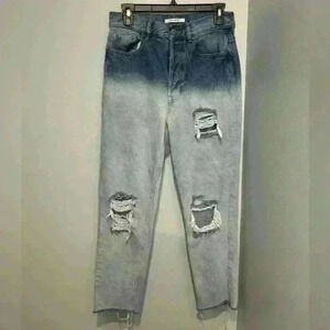 PacSun High Waisted Button Ripped Jeans Size 27